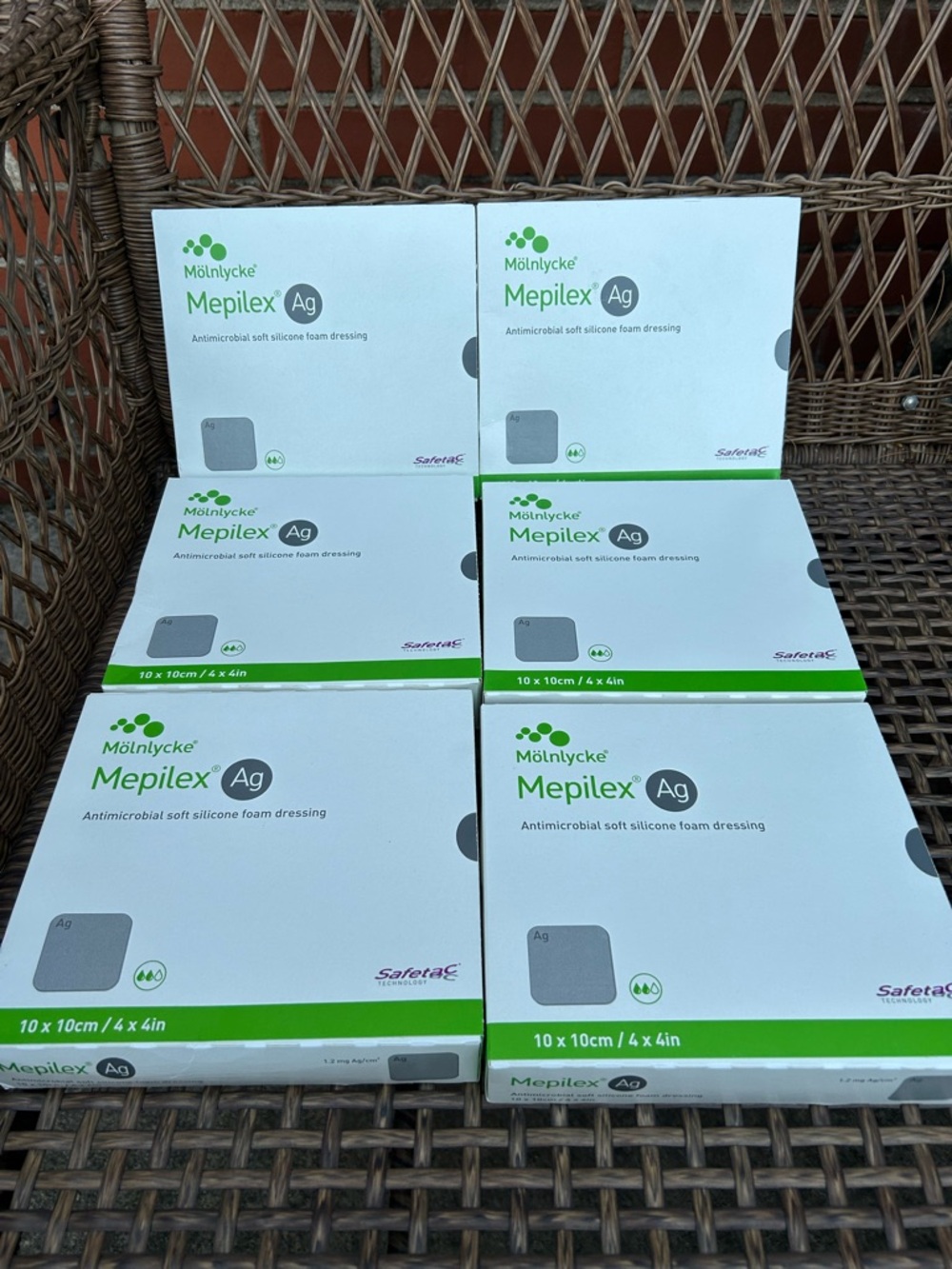 Mölnlycke Mepilex Ag Antimicrobial Foam Dressing - 6 New Boxes